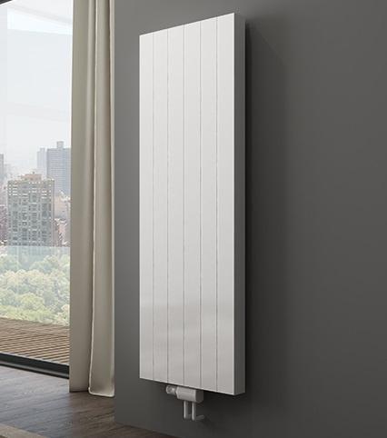 H160 x B40 Verticale designradiator T20 - C6 gegroefd Wit, Doe-het-zelf en Verbouw, Verwarming en Radiatoren, Ophalen of Verzenden