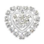 Fako Bijoux® - Broche - Hart - Kristal - 32x32mm -, Verzenden, Nieuw