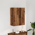 vidaXL Wandkast 69,5x34x90 cm bewerkt hout oud houtkleurig, Verzenden, Nieuw, 50 tot 100 cm, Minder dan 100 cm