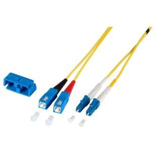 Glasvezelkabel OS2 - LC/SC - 2 meter (Duplex, 9/125m), Computers en Software, Pc- en Netwerkkabels, Nieuw, Verzenden