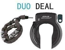 Duo Deal AXA Defender Ringslot +RLC 140 insteekketting, Fietsen en Brommers, Fietsonderdelen, Nieuw, Verzenden