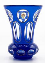 Haida Art Nouveau Cobalt Glass Vase 1910 - Vaas - Glas, Antiek en Kunst