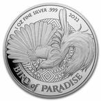 Papua Nieuw Guinea - Birds of Paradise 1 oz 2022, Postzegels en Munten, Munten | Afrika, Guinee, Zilver, Losse munt, Verzenden
