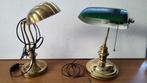 Tafellamp (2) - Verguld messing - Bureau lampen