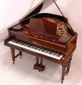 Klassieke Weber vleugel, Muziek en Instrumenten, Piano's, Hoogglans, Bruin, Zo goed als nieuw, Vleugel, Verzenden