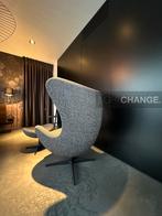 Fritz Hansen EGG Chair + Foot Stool leder of stof ongebruikt, Huis en Inrichting, Fauteuils, Nieuw, Leer, Design