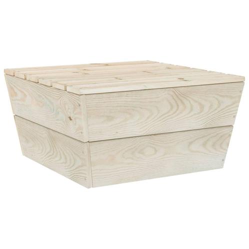 vidaXL Tuintafel 60x60x30 cm geïmpregneerd vurenhout, Tuin en Terras, Tuinsets en Loungesets, Nieuw, Hout, Verzenden