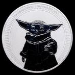 Niue. 2 Dollars 2021 Star Wars, Grogu Baby Yoda 1 Oz