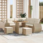 vidaXL Tuin Sofa Set 8 pcs beige en crèmekleurig 80 x 80 x, Verzenden, Nieuw, Rotan