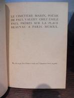 Paul Valéry - Le Cimetière Marin [reliure signée J.K. Van, Antiek en Kunst