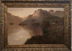 John Henry Boel (act.1890-1920) - NO RESERVE - Mountain lake, Antiek en Kunst, Kunst | Schilderijen | Klassiek