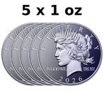 Verenigde Staten. 5 x 2026 1 oz Titanium Peace Dollar Round