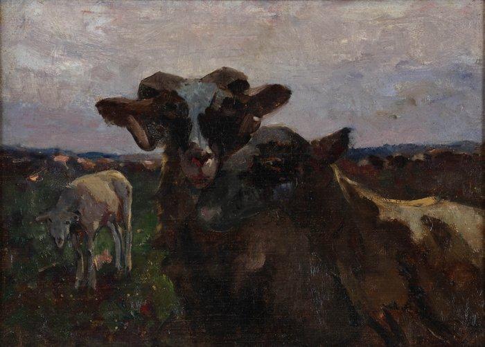 Willem Hendrik van der Nat (1864–1929) - Ram en ooi, Antiek en Kunst, Kunst | Schilderijen | Klassiek
