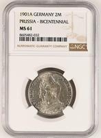 Duitsland, Pruisen Wilhelm II. 2 Mark 1901 - NGC MS61