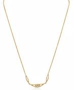 Halsketting - 14 karaat Geel goud Diamant (Natuurlijk) - Met, Sieraden, Tassen en Uiterlijk, Kettingen, Nieuw