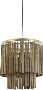 2dekans | Light & Living Hanglamp Gularo - Ø45x43 cm - Bruin, Huis en Inrichting, Lampen | Hanglampen, Ophalen of Verzenden, Zo goed als nieuw