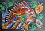 Francisco (Chico) da Silva (1910-1985) - Peixes (Fish) – Oil