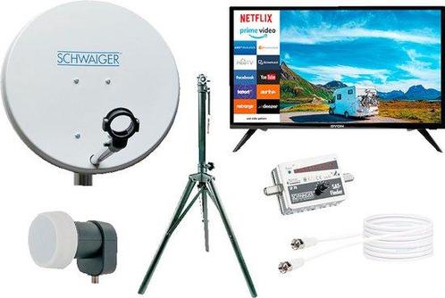 Tweedekans | Schwaiger kampeersatellietsysteem met Smart TV, Audio, Tv en Foto, Televisies, Zo goed als nieuw, Ophalen of Verzenden