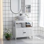 Wastafelmeubel Badkamermeubel Met Open Vak Wit 60 X 30 X 60