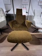Relaxfauteuil Kebe Ontario Velvet mosgroen 50% Extra korting, Huis en Inrichting, Fauteuils, Ophalen, Nieuw, 75 tot 100 cm, Stof