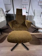 Relaxfauteuil Kebe Ontario Velvet mosgroen 30% Extra korting, Huis en Inrichting, Fauteuils, Ophalen, Nieuw, 75 tot 100 cm, Stof