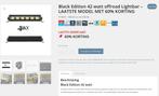 Black Edition 42 watt offroad Lightbar NU MET 60% KORTING, Nieuw, Ford USA, Verzenden