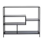 *WOONWINKEL* Kare Design Loft Laag Wandrek Staal Met Glas, Huis en Inrichting, Kasten | Boekenkasten, Verzenden, Nieuw
