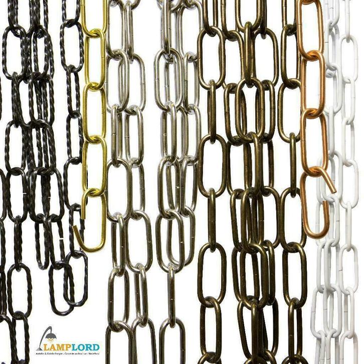 Lampen Ketting: Koper, Chroom, Bruin, Zwart, Wit: Lamplord!, Antiek en Kunst, Antiek | Lampen, Ophalen of Verzenden