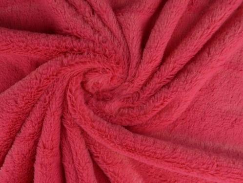 10 meter zachte bont - Fuchsia - Pluche stoffen, Hobby en Vrije tijd, Stoffen en Lappen, 120 cm of meer, 200 cm of meer, Roze
