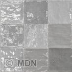 Handvorm tegels met schakering 10x10 Zellige grijs, Nieuw, Verzenden