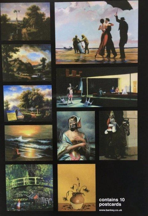 Banksy - Tentoonstellingskaart van de Crude Oils, Verzamelen, Ansichtkaarten | Buitenland