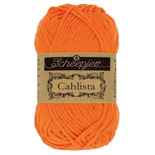 Scheepjes Cahlista - 281 tangerine - Katoen Garen, Hobby en Vrije tijd, Breien en Haken, Ophalen of Verzenden