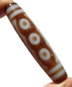 Talisman Tibetaans Dzi met 5 ogen: zegen van de 5 goden &, Antiek en Kunst