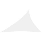 vidaXL Zonnescherm driehoekig 4x5x6,4 m oxford stof wit, Tuin en Terras, Nieuw, Verzenden