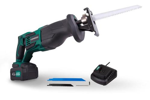 Accu reciprozaag 20V - 4.0Ah | Incl. accu en snellader, Doe-het-zelf en Verbouw, Gereedschap | Zaagmachines, Nieuw, Verzenden