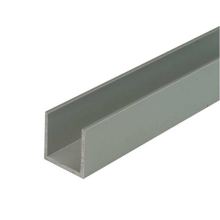 Aluminium U-profiel 20x20x20x2-Chroom-2500 mm, Huis en Inrichting, Badkamer | Complete badkamers, Nieuw, Ophalen of Verzenden