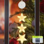 Kerstverlichting Raam Sterren - 76cm - Inclusief Batterijen, Diversen, Kerst, Verzenden, Nieuw