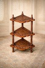 Bijzettafel - Teak - Oosters bijzettafeltje