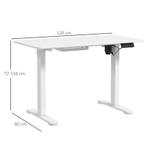 TRUUSK Sta-bureau, In Hoogte Verstelbaar, 120x60x72-116cm, W, Verzenden, Nieuw