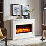 BALDERIA Argon Elektrische Haard - Wit *Uit assortiment*, Huis en Inrichting, Haarden, Nieuw, Vrijstaande haard, Elektrische haard