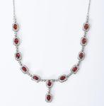 Zonder minimumprijs - Statement ketting - 18 karaat Witgoud,