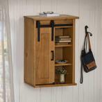 vidaXL Hangkast HALDEN met schuifdeur 49x22,5x70 cm, Huis en Inrichting, Keuken | Keukenelementen, Verzenden, Nieuw, Bruin