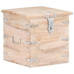 vidaXL Opbergkist 40x40x40 cm massief acaciahout, Huis en Inrichting, Woonaccessoires | Kisten, Verzenden, Nieuw