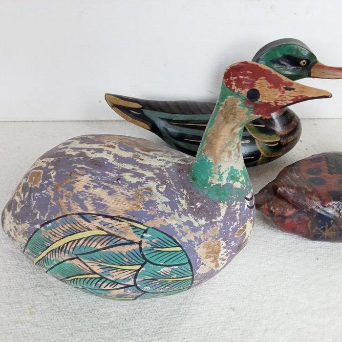 Lokeend - Erg decoratief (3) - Hout, Een soort papier-maché, Antiek en Kunst, Curiosa en Brocante