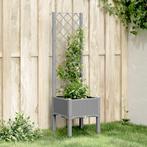 vidaXL Plantenbak met latwerk 40x40x142 cm polypropeen, Tuin en Terras, Verzenden, Nieuw, Kunststof