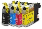 Set Brother LC-123 LC123 LC 123 inkt met chip (huismerk), Verzenden, Nieuw, Cartridge, Brother