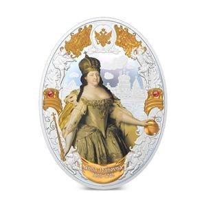 Niue. 5 Dollars 2014 Russian Emperors -Anna Ioanovna - 2 Oz, Postzegels en Munten, Munten | Europa | Niet-Euromunten