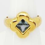 Ring - 18 karaat Geel goud -  0.80ct. tw. Topaas