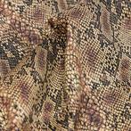 AA160 - Zeldzaam Animalier-Fluweel - “Python Chic” -