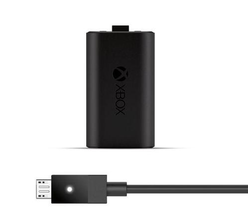 Microsoft Xbox One Play & Charge Kit-Zwart (Xbox One), Spelcomputers en Games, Spelcomputers | Xbox | Accessoires, Zo goed als nieuw